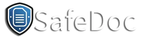 Logo SafeDoc - moderne, cloudbasierte Lösung für Arbeitsschutz-Management und Compliance